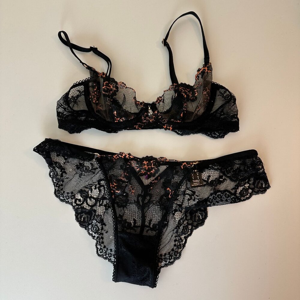 Honey Birdette Whitney Leopard Bra + Panty SET